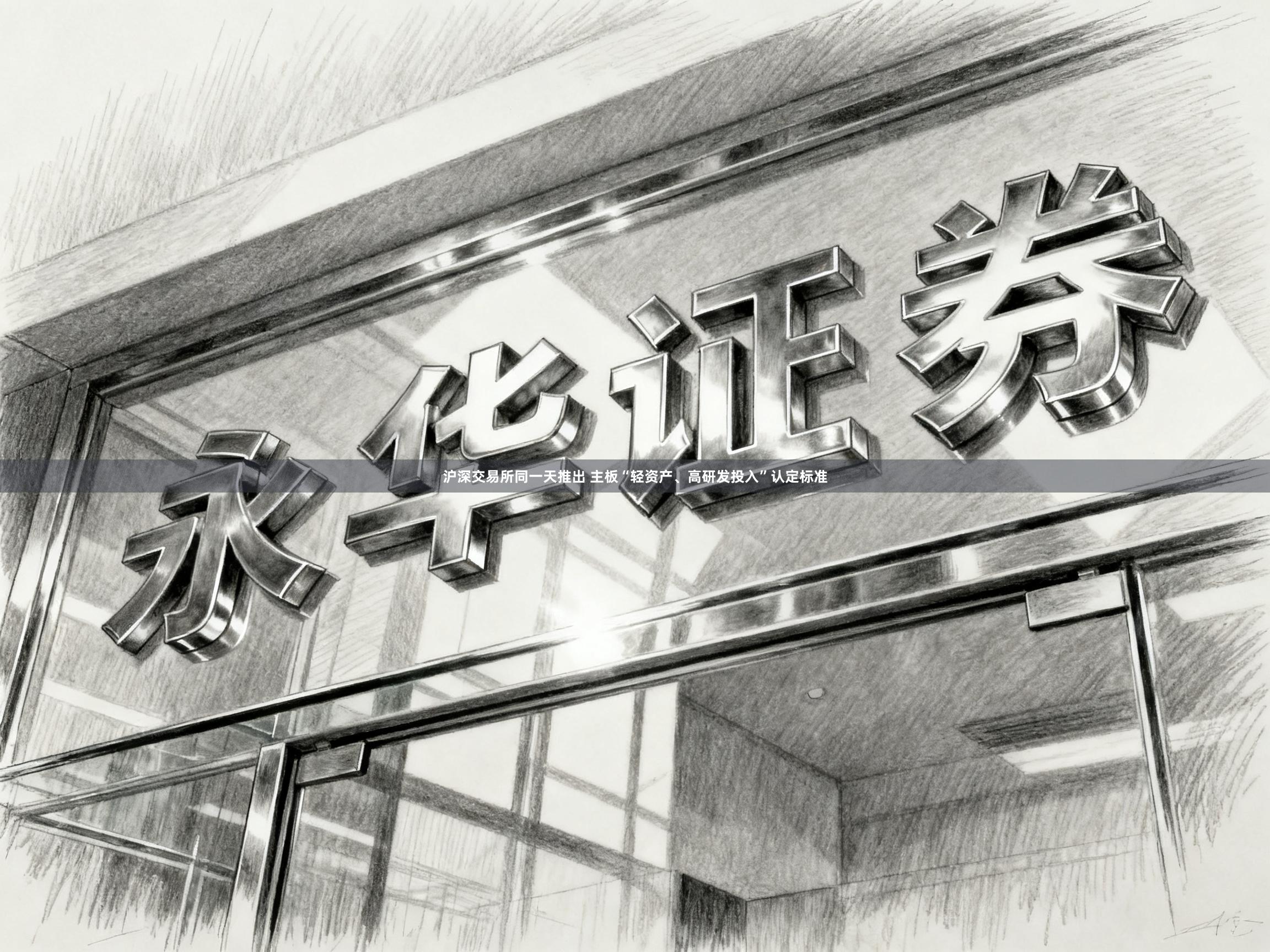 沪深交易所同一天推出 主板“轻资产、高研发投入”认定标准
