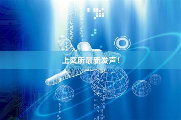 上交所最新发声！